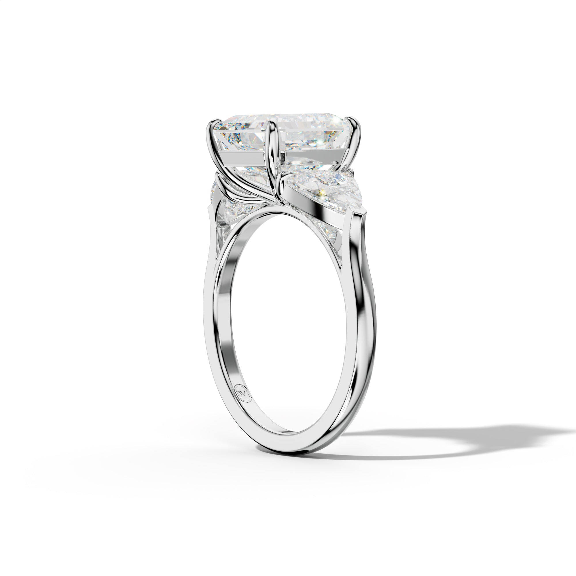 Ivy Asscher Cut  Engagement Ring
